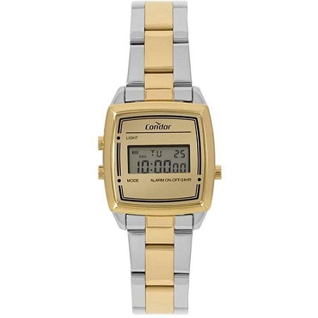 Relógio Feminino Condor Digital COJH512AA/5D - Dourado/Prata