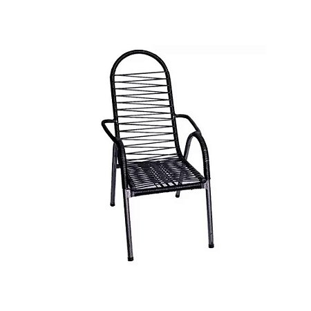 Cadeira de Fio Big Cadeiras Super Luxo - Preto
