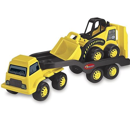 Caminhão Transtractor Tilin Coleção Mirim Amarelo - 0460