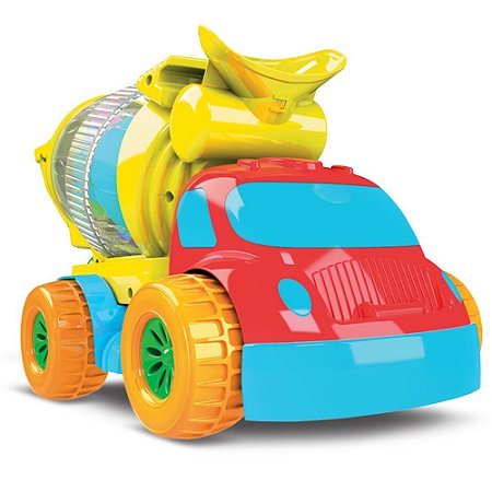 Caminhão Robustus Kids Diver Toys Betoneira Pedagógico 8011