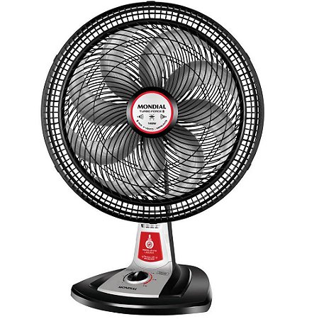 Ventilador de Mesa Mondial 40cm VT-RP-03-8P-NP Preto - 220V