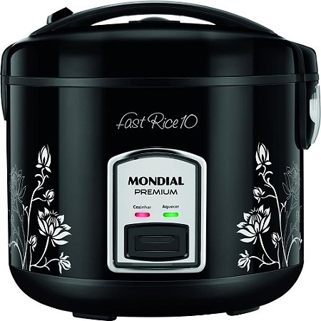 Panela Elétrica de Arroz Mondial 10X Pe-44 Preta - 127V