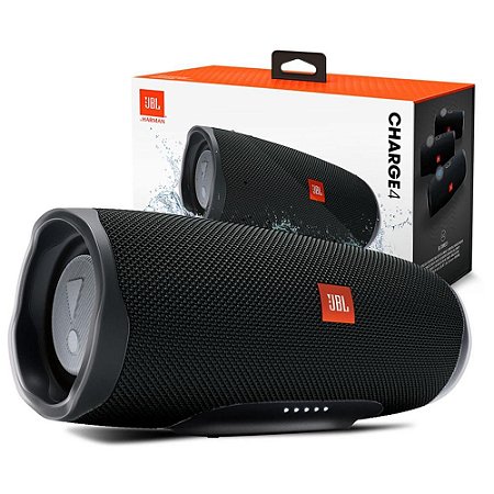Caixa de Som JBL Charge 4 30W JBLCHARGE4BLK - Preto
