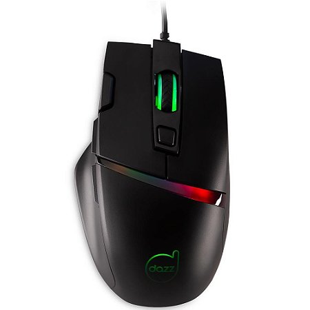 Mouse Gamer Dazz Legacy RGB 8 Botões 6400DPI 625241 - Preto