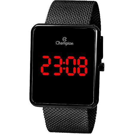 Relógio Feminino Champion Digital Led CH40080D - Preto