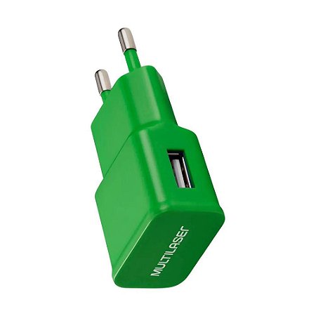 Carregador Smartogo Multilaser CB080V Verde - Bivolt