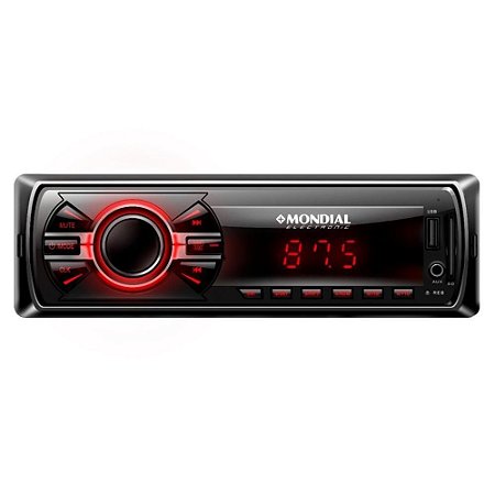 Som Automotivo Mondial Auto-Rádio AR-06 - Preto