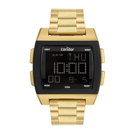 Relógio Masculino Digital Condor COBJ2649AH/8D - Dourado