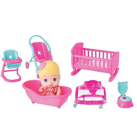 Boneca Little Dolls Casinha Divertoys - Ref.8023