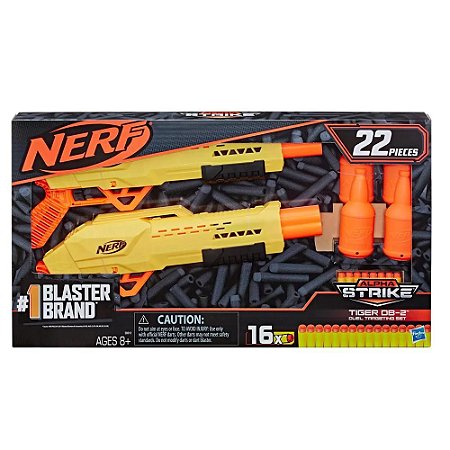 Lançador Hasbro Nerf Alpha Tiger DB-2 - E8313