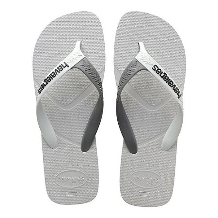 Chinelo Havaianas Casual Branco/Cinza - 39/40