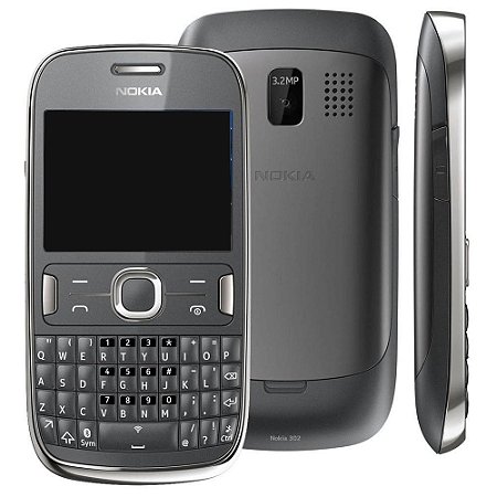 SEMINOVO - Celular Nokia Asha 302 2,4" 3G Cinza - Pequenas Avarias