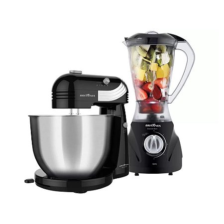 Kit Britânia Cozinha Black BKT39P Preto - 127V