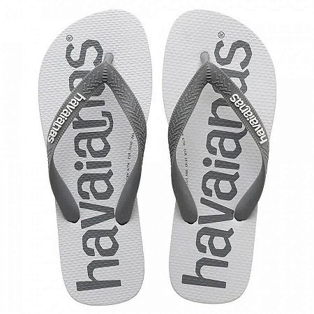 Chinelo Havaianas Top Logomania 2 Cinza Aço - 41/42