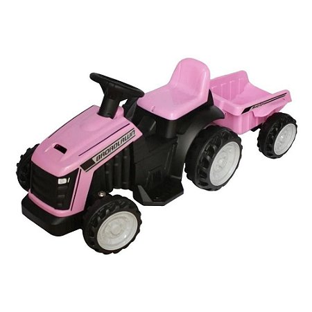 Mini Trator Elétrico Infantil Brinqway BW-079RS - Rosa