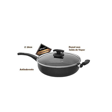 Panela Fort-Lar Wok 28cm Fort-Flon - Ref.5167