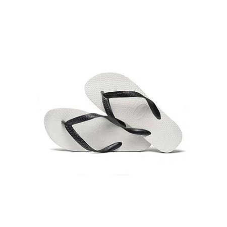 Chinelo Havaianas Tradicional Preto/Branco - 39/40