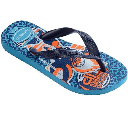 Chinelo Havaianas Kids Ben 10 Turquesa - 33/34