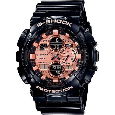 Relógio Masculino Casio G-Shock Anadigi GA-140GB-1A2DR Preto