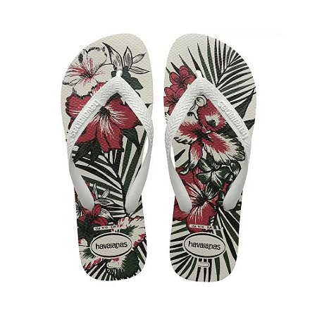 Chinelo Havaianas Aloha Branco - 45/46