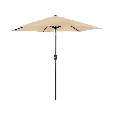Ombrelone Central Mor Aluminio com Manivela 2,4m - Bege