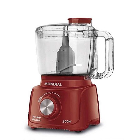 Mini Processador Mondial Turbo Pratic MP-16-R 127V - Vermelho