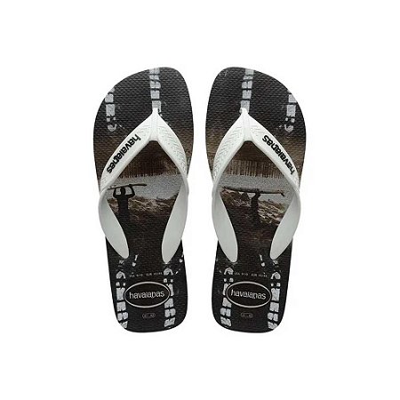 Chinelo Havaianas Surf Preto e Branco 43/44
