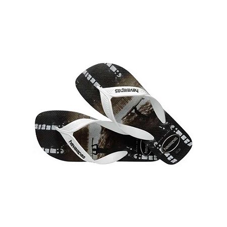 Chinelo Havaianas Surf Preto e Branco 39/40