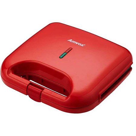 Sanduicheira Grill Amvox AMS 370 750W Vermelho 127V