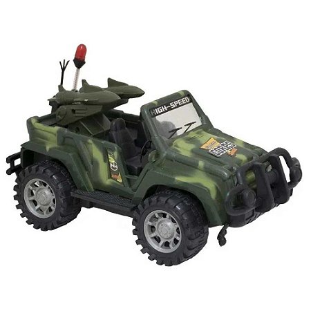Brinquedo Jeep de Combate Força Tarefa BBR Toys - Verde
