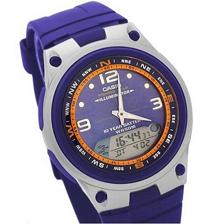 Relógio Masculino Casio Anadigi AW-82-2AVDF - Azul
