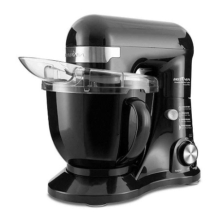Batedeira Planetária Britânia BBP760P Turbo Power Preto 127V