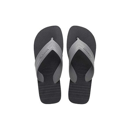 Chinelo Havaianas Hybrid BE FC Novo Grafite - 39/40