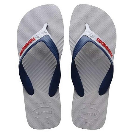 Chinelo Havaianas Dual FC Cinza Gelo - 45/46