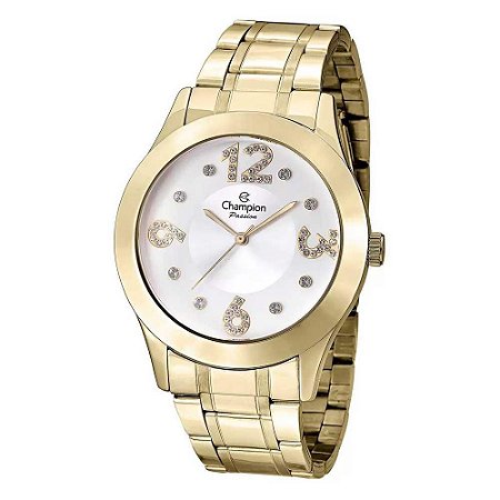 Kit Relógio Feminino Champion + Colar e Brincos - CN29178B
