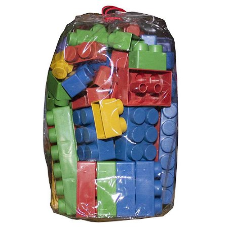 Blocos de Montar Super Blocks Bolsa com 80 Peças Ref.2.500