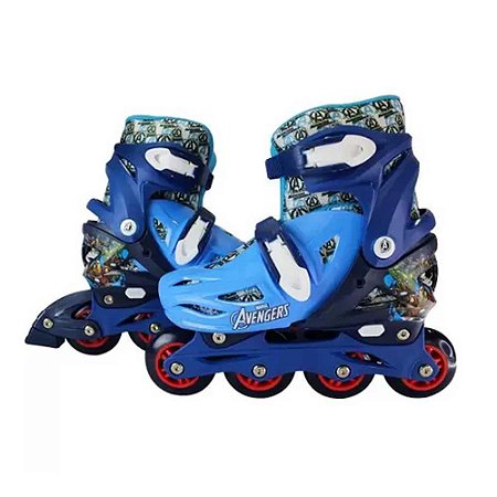 Patins Inline Vingadores 2 em 1 Multikids 35/38 - BR1165