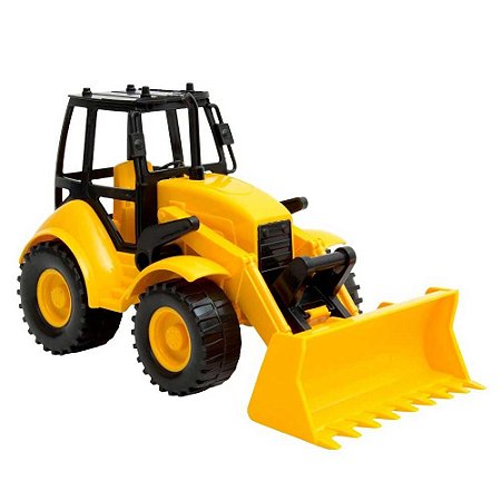 Brinquedo Trator de Construção Silmar HL-600 Amarelo