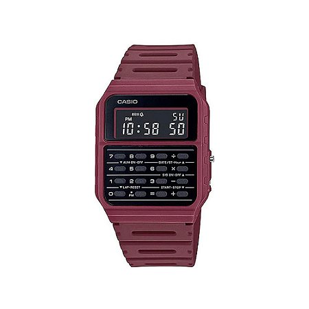 Relógio Casio Vintage Unissex CA-53WF-4BDF - Vermelho