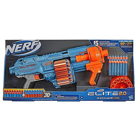 Lançador de Dardos Nerf Elite 2.0 Shockwave Hasbro E9531
