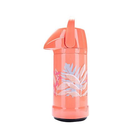 Garrafa Térmica Invicta 500ml GLT Pressão Flores Coral