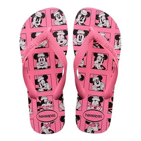 Chinelo Havaianas Top Disney Rosa Cristal - 39/40