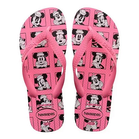 Chinelo Havaianas Top Disney Rosa Cristal - 35/36