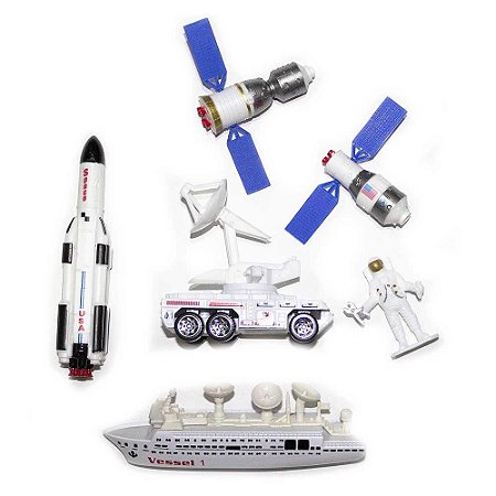 Conjunto Espaço Sideral BBR Toys R3174 - Foguete Preto