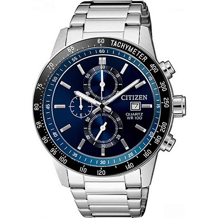 Relógio Masculino Citizen Cronógrafo TZ31169F - Prata