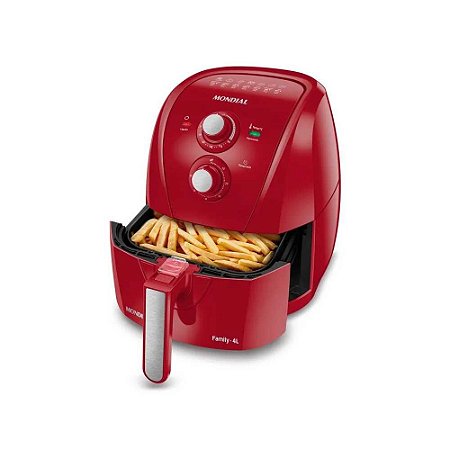 Fritadeira Elétrica Mondial Air Fry 4L AFN-40-FR Verm. 127V