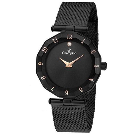 Relógio Feminino Champion Analógico CN24502N - Preto