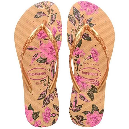 Chinelo Havaianas Slim Organic Dourado - 35/36