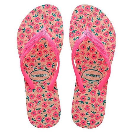 Chinelo Havaianas Fantasia Romântica Rosa Ballet - 33/34