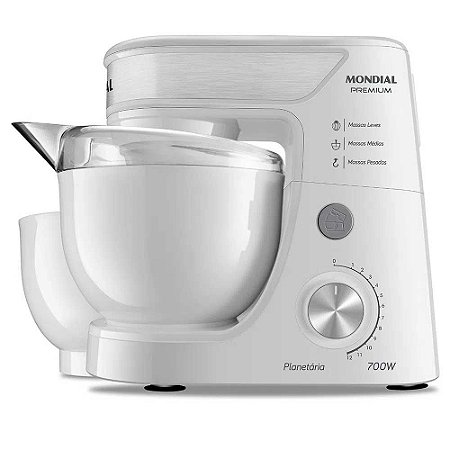 Batedeira Planetária Mondial BP-01P-W 700W Branco - 220V